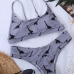 19U Neck Printed Ladies Two Piece Swimsuit