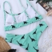 7U Neck Printed Ladies Two Piece Swimsuit