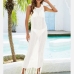12 Hollowed Out Tassels Sleeveless One Piece Cover Up