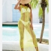 6 Hollowed Out Tassels Sleeveless One Piece Cover Up
