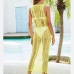 7 Hollowed Out Tassels Sleeveless One Piece Cover Up