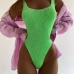 12 Candy Color One-piece Women Swimsuit One Piece