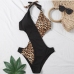 3 Leopard Print Patchwork Sexy Bathing Suits
