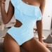 13 Multi-color One-piece One-shoulder Sexy Swimsuit Bikini