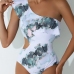 5 Multi-color One-piece One-shoulder Sexy Swimsuit Bikini