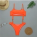 6 Sexy Chain Patchwork Hollow Out One Piece Swimwear