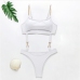 9 Sexy Chain Patchwork Hollow Out One Piece Swimwear