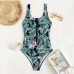 4 Sexy Floral Backless One Piece Swimsuit