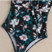3 Sexy Flower Printing One Piece Bathing Suit