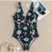 1 Sexy Flower Printing One Piece Bathing Suit