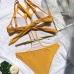 7 Sexy Hollowed Out Pure Color One Piece Swimsuit