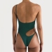 5 Sexy One Shoulder Hollow Out One-piece Swimsuit