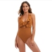 1 Sexy Sleeveless Backless Ruffled One-piece Swimsuit