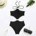 9 Sleeveless Halter Backless One Piece Swimsuit