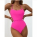 12 Solid Color Halter One-Piece Bikini