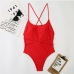 5 Solid Color Halter One-Piece Bikini