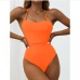 11 Solid Color Halter One-Piece Bikini