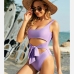 3Beach Backless Tie Wrap Hollow Out Swimsuits