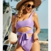 1Beach Backless Tie Wrap Hollow Out Swimsuits