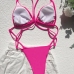 22Beach Holiday Solid Color Swimming Costumes