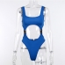 17Charming Hollow Out Sleeveless Beach One-Piece Swimsuit