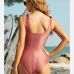 5Contrast Color Hollow Out One Piece Swimsuit