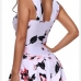 5Floral Patchwork Sleeveless One Piece Swimwear