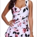 1Floral Patchwork Sleeveless One Piece Swimwear