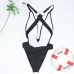 6Open Back Solid One Piece Swimsuit