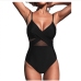 7Printed Hollow Out  Spaghetti Strap One Piece Swimwear