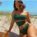 8Sexy Cut Out One Shoulder One Piece Swimsuit