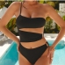 1Sexy Cut Out One Shoulder One Piece Swimsuit