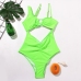 7Sexy Cutout Sleeveless One Piece Swimsuit