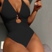 1Sexy Deep V Neck One-Piece Beach Wear