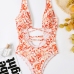 3Sexy Floral Sleeveless One Piece Swimsuit