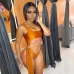 5Sexy Fringe Hollow Out Summer Women One-Piece Swimsuits