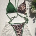 12Sexy Leopard Patchwork One Piece Bikini For Women