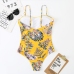 3Sexy Print Sleeveless One Piece Swimsuit For Women