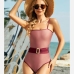 3Summer Beach Spaghetti Strap  Backless Sleeveless Swimsuits