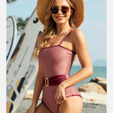 Summer Beach Spaghetti Strap  Backless Sleeveless Swimsuits