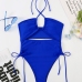 3Summer Hollow Out Swimming Tie Wrap Halter Swimsuits