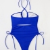 4Summer Hollow Out Swimming Tie Wrap Halter Swimsuits