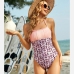 1Summer Printed Backless One-Piece Swimsuit