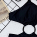 5Trendy Summer Circular Ring One Piece Swimsuit