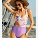 3V Neck Beach Cut Out Sleeveless One-Piece Swimsuits
