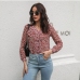 5Loose Floral Long Sleeve Blouses For Women