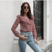 1Loose Floral Long Sleeve Blouses For Women