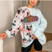 3 Spring Contrast Color Long Sleeve Sweatshirt