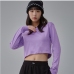 15Casual Fall Solid Crewneck Long Sleeve Cropped Sweatshirts