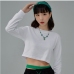 3Casual Fall Solid Crewneck Long Sleeve Cropped Sweatshirts